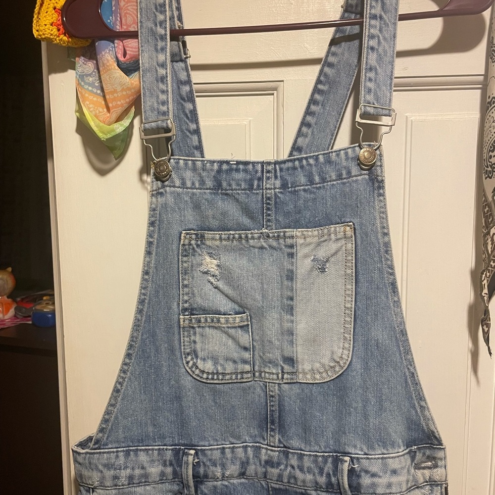 Killer Patchwork Destroyed Skinny Bibs - image 3